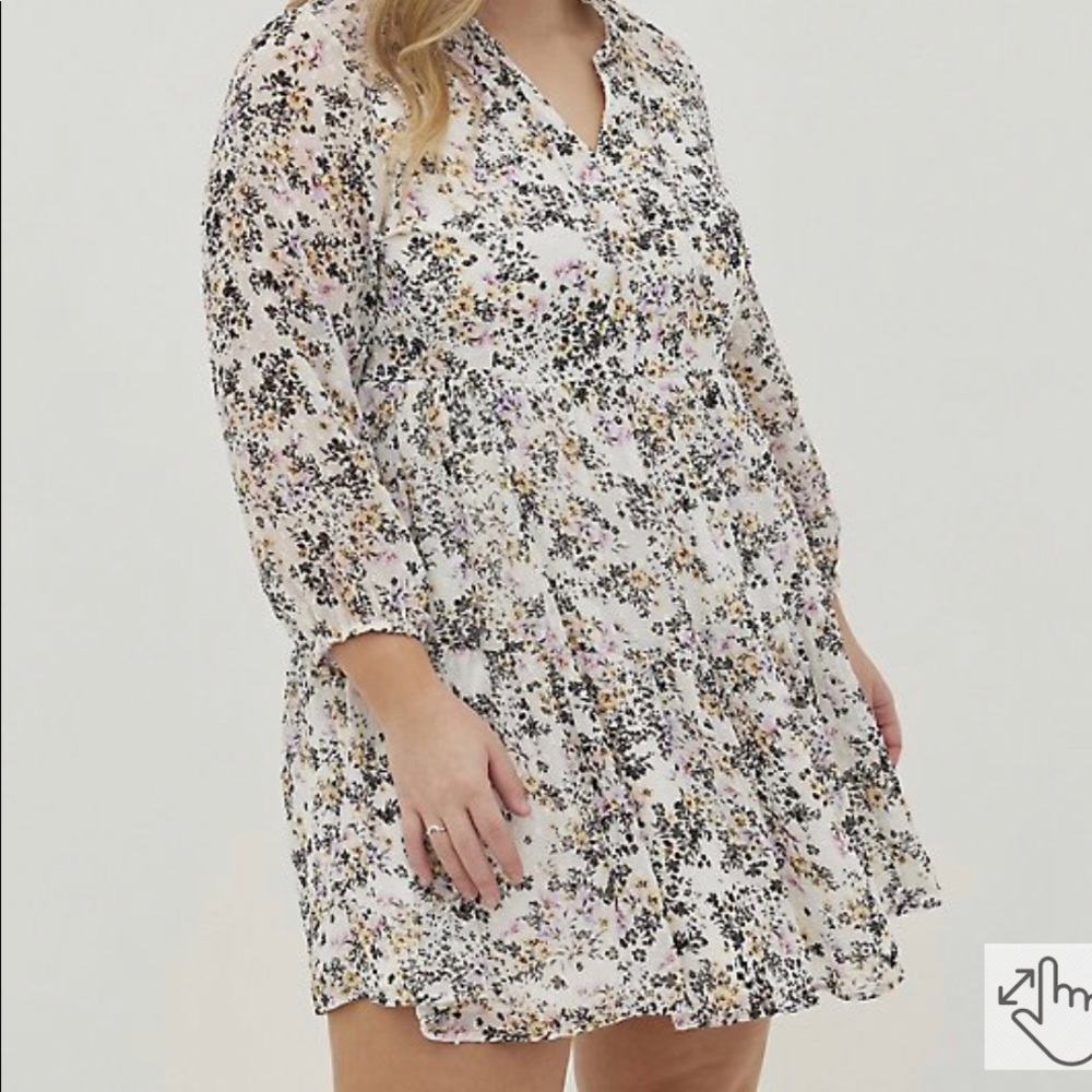 NWT Torrid Mini Chiffon Skater Dress